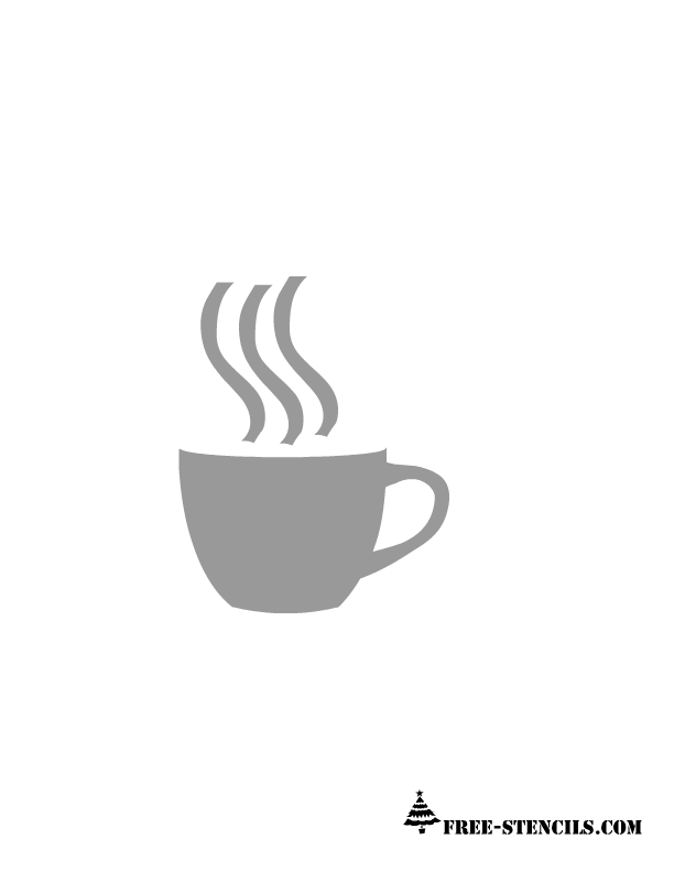 Coffee Cup Stencil Free Download